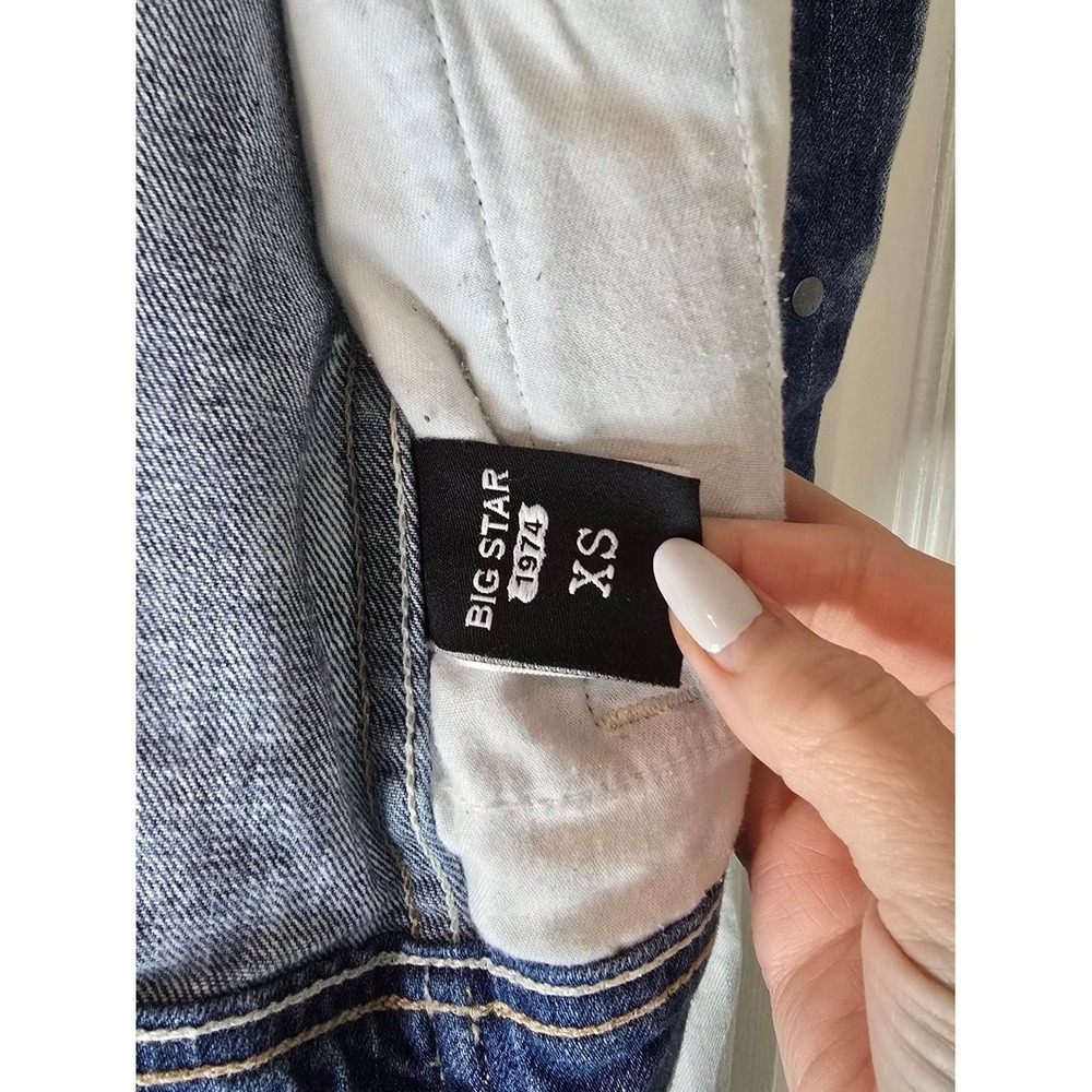 Big Star Light Blue Acid Wash Denim Jacket - Picture 5 of 5
